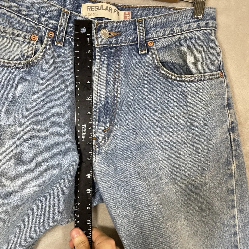 Vintage Levis 505 Jeans Mens 32x34 (fit 30x32) Y2K 2000s Grunge Faded Distressed